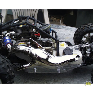 Nutech Racing TB II & TB III Widebody Sidemount Pipe